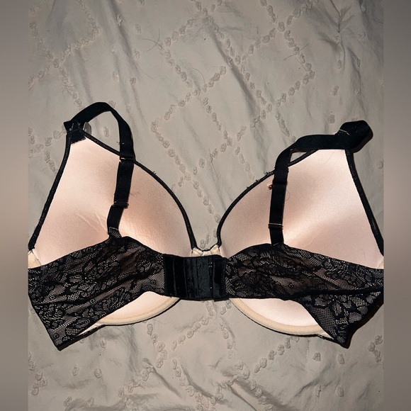 Time and Tru Black Lace Push Up Bra Size 38DD - Picture 2 of 3